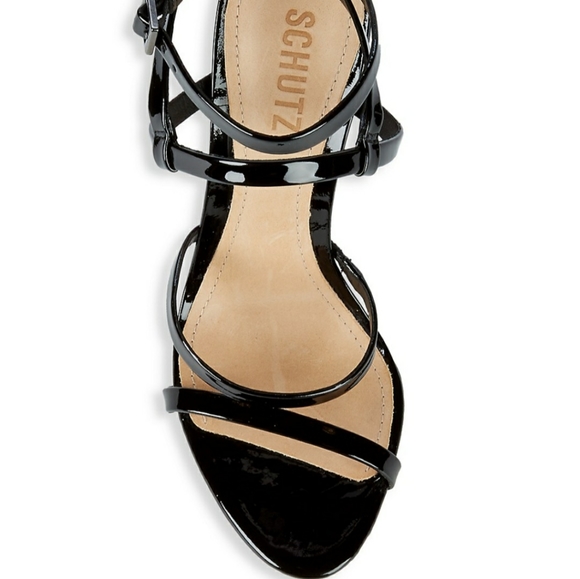 SCHUTZ Patent Leather Stiletto Sandals (NEW) - Picture 2 of 6